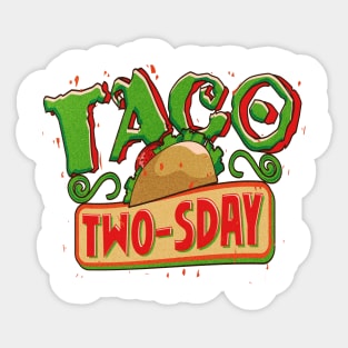 Taco Twosday Sticker